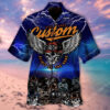 Custom Name Skull Biker Summer Vacation Hawaiian Shirt