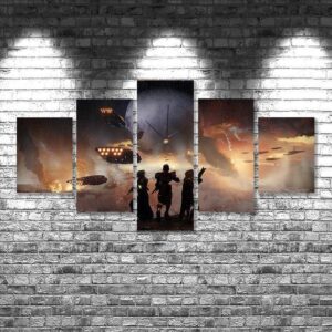 Custom - Gramming 5 Panel Canvas Art Wall Decor