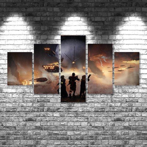 Custom - Gramming 5 Panel Canvas Art Wall Decor Custom - Gramming 5 Panel Canvas Art Wall Decor
