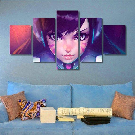 DVA - Gaming 5 Panel Canvas Art Wall Decor DVA - Gaming 5 Panel Canvas Art Wall Decor
