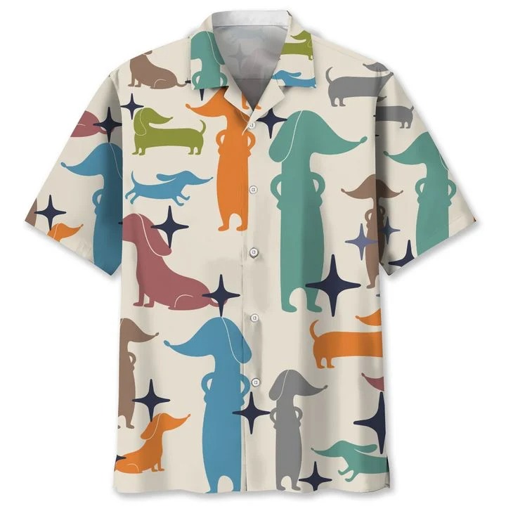 Dachshund Art Hawaiian Shirt Dachshund Art Hawaiian Shirt