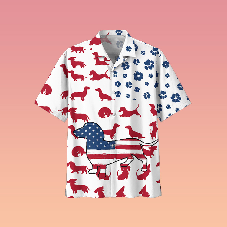 Dachshund Hawaiian Shirt Dachshund Hawaiian Shirt