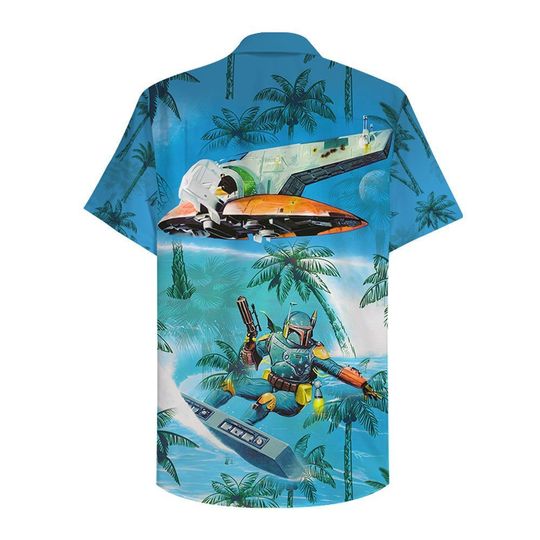 Dadalorian Surfing Hawaiian Shirt Dadalorian Surfing Hawaiian Shirt