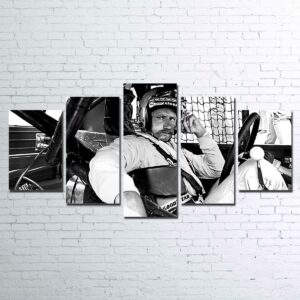 Dale Earnhardt- Famous Person 5 Panel Canvas Art Wall Decor