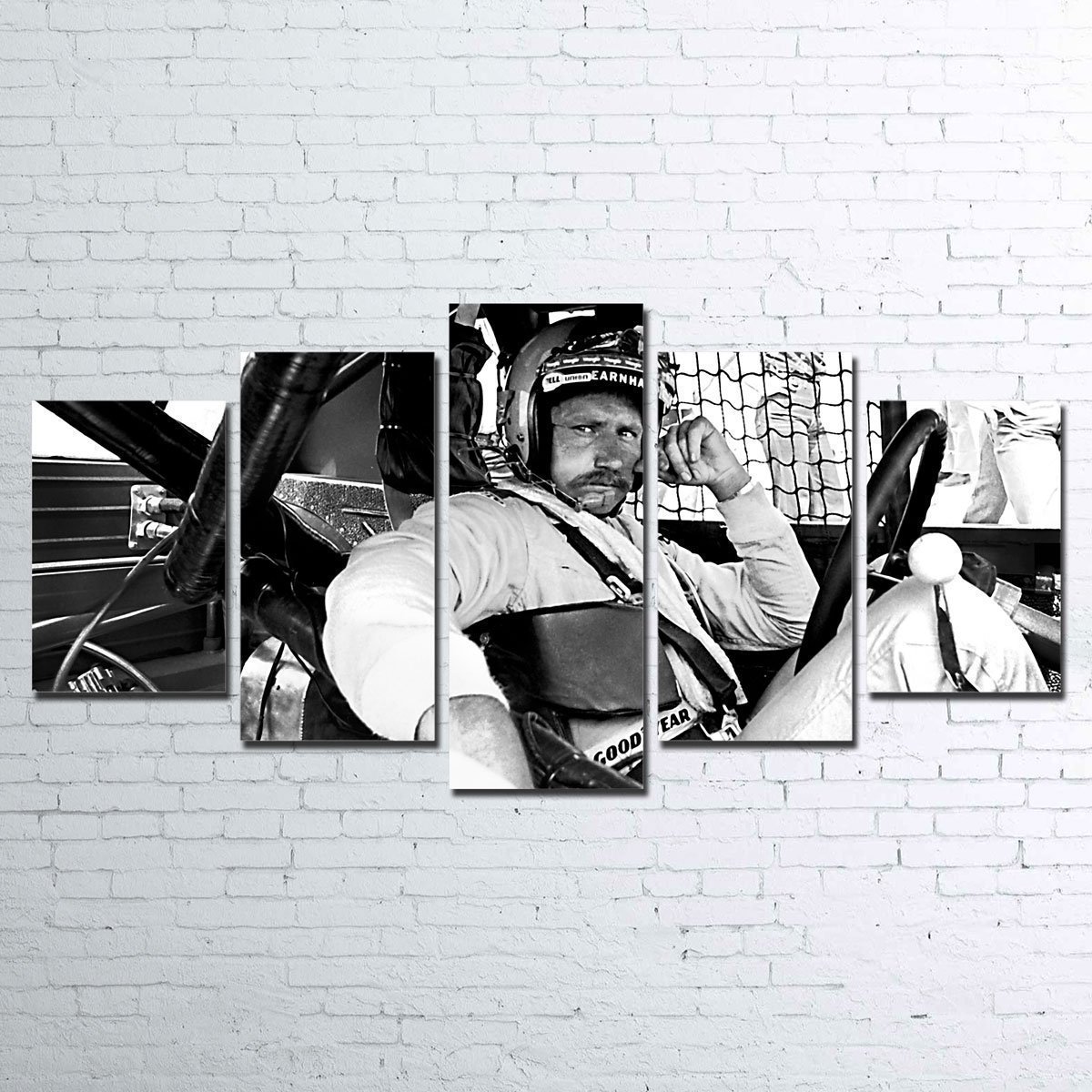 Dale Earnhardt- Famous Person 5 Panel Canvas Art Wall Decor Dale Earnhardt- Famous Person 5 Panel Canvas Art Wall Decor