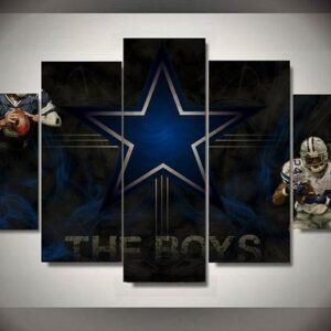 Dallas Cowboys 3 - Sport 5 Panel Canvas Art Wall Decor