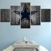 Dallas Cowboys Football 1 - Sport 5 Panel Canvas Art Wall Decor