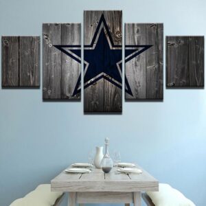 Dallas Cowboys Football 1 - Sport 5 Panel Canvas Art Wall Decor