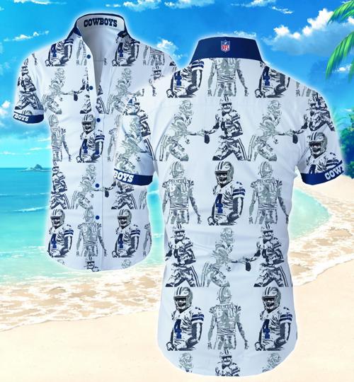 Dallas Cowboys Hawaiian Shirt Summer Button Up Dallas Cowboys Hawaiian Shirt Summer Button Up