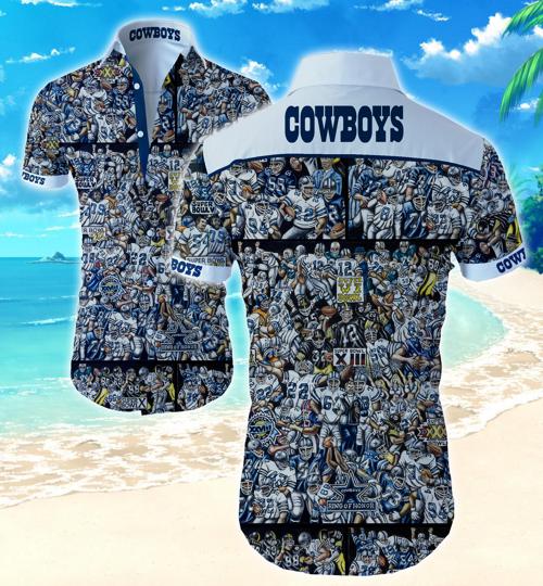 Dallas Cowboys Hawaiian Shirt Summer Button Up Dallas Cowboys Hawaiian Shirt Summer Button Up