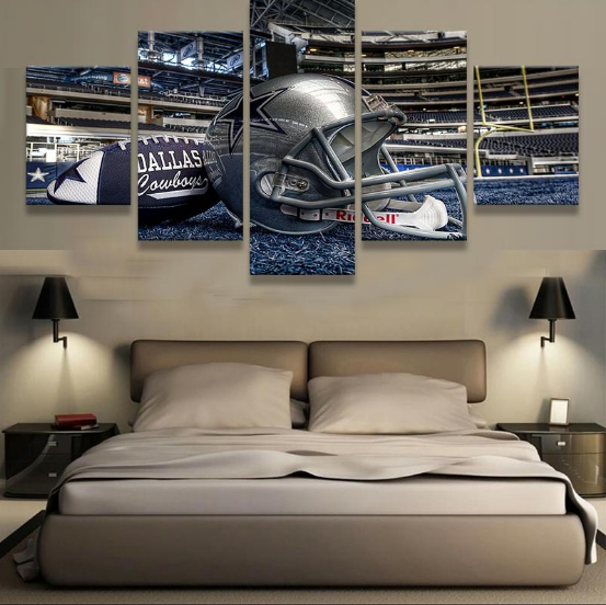 Dallas Cowboys Stadium 1 - Sport 5 Panel Canvas Art Wall Decor Dallas Cowboys Stadium 1 - Sport 5 Panel Canvas Art Wall Decor