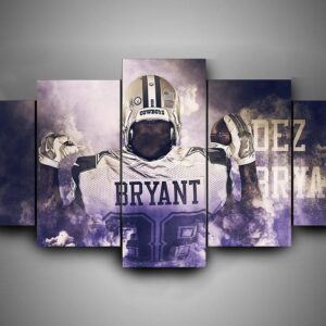 Dallas Cowboys - Dez Bryant - Sport 5 Panel Canvas Art Wall Decor