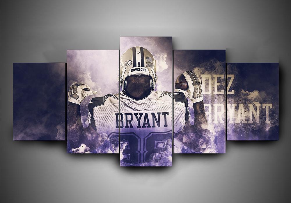 Dallas Cowboys - Dez Bryant - Sport 5 Panel Canvas Art Wall Decor Dallas Cowboys - Dez Bryant - Sport 5 Panel Canvas Art Wall Decor