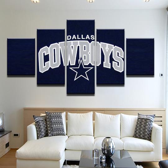 Dallas Cowboys - Sport 5 Panel Canvas Art Wall Decor Dallas Cowboys - Sport 5 Panel Canvas Art Wall Decor