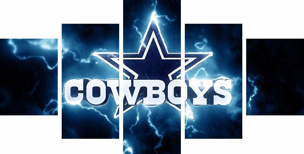 Dallas Cowboys - Sport 5 Panel Canvas Art Wall Decor Dallas Cowboys - Sport 5 Panel Canvas Art Wall Decor