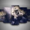 Dallas Cowboys - Tyron Smith - Sport 5 Panel Canvas Art Wall Decor