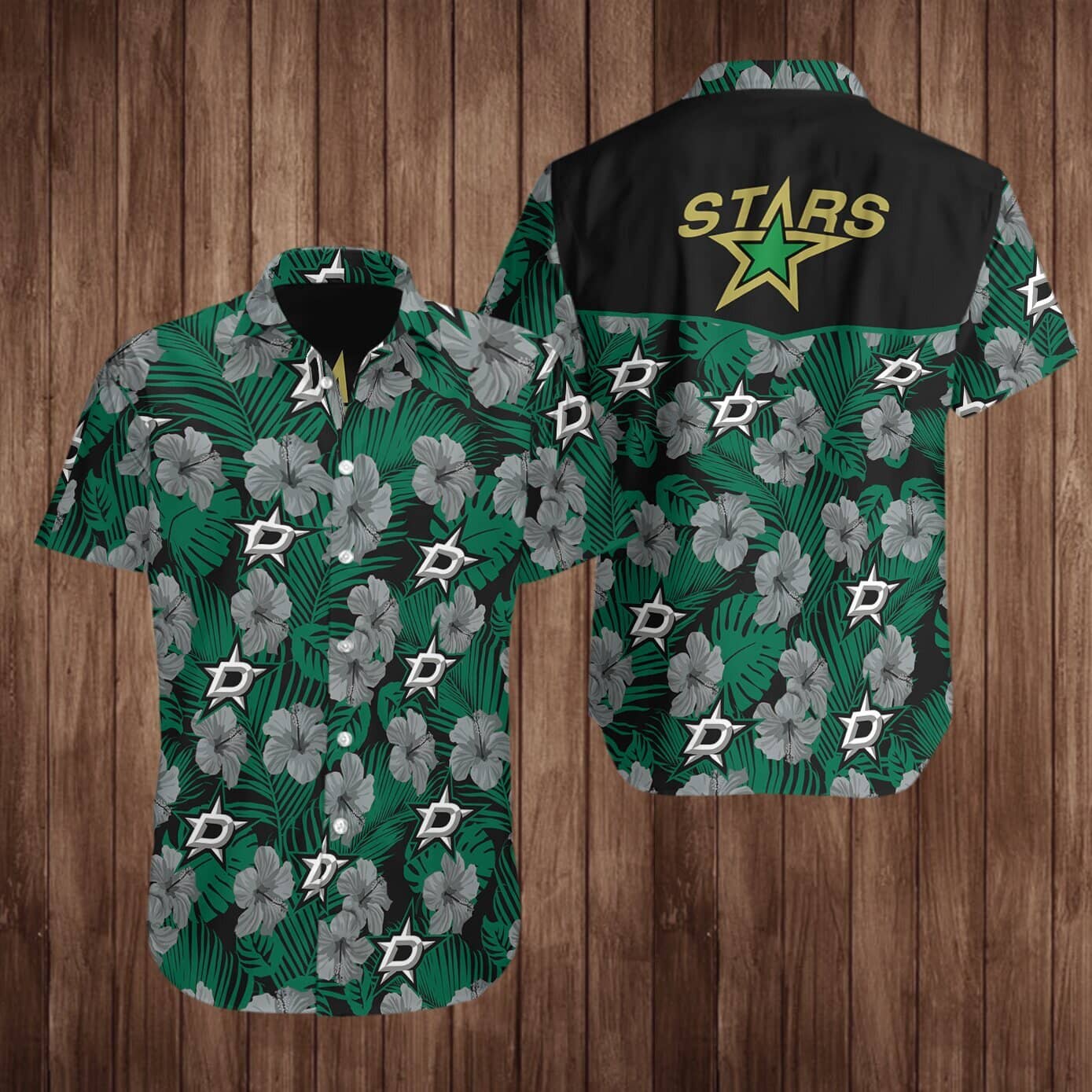 Dallas Stars Hockey Hawaiian Shirt Summer Button Up Dallas Stars Hockey Hawaiian Shirt Summer Button Up