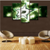 Dallas Stars Ice Hockey - Sport 5 Panel Canvas Art Wall Decor