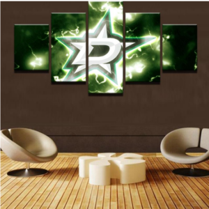 Dallas Stars Ice Hockey - Sport 5 Panel Canvas Art Wall Decor