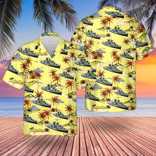 Daring Class Destroyer Hawaiian Shirt Daring Class Destroyer Hawaiian Shirt