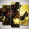 Dark Soul - Gaming 5 Panel Canvas Art Wall Decor
