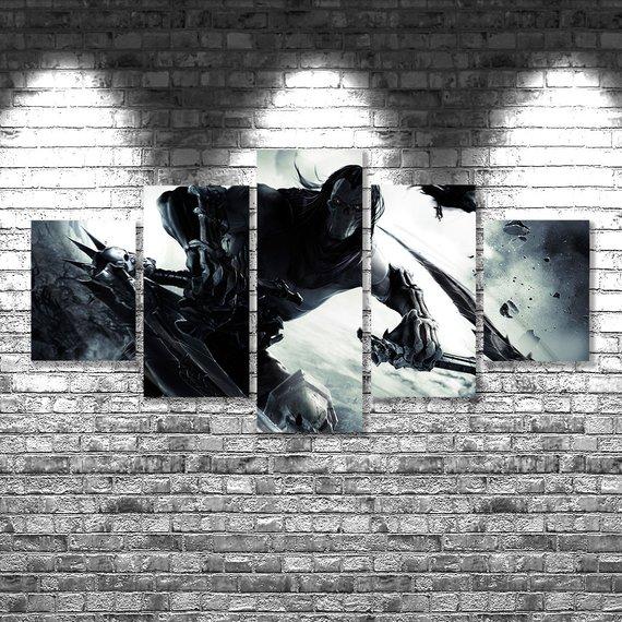 Darksiders 01 - Gaming 5 Panel Canvas Art Wall Decor Darksiders 01 - Gaming 5 Panel Canvas Art Wall Decor