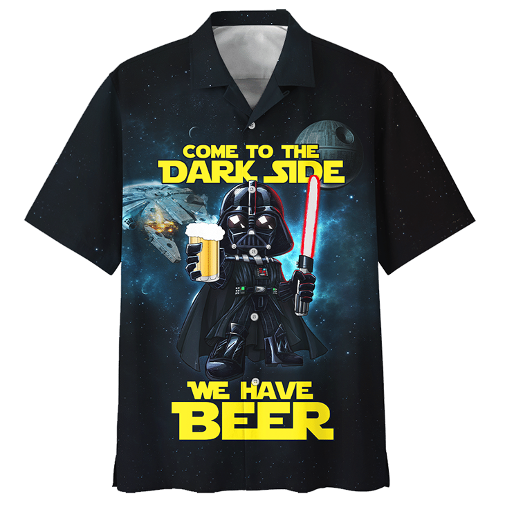 Darth Vader Come To The Dark Side We Have Beer Hawaiian Shirt Darth Vader Come To The Dark Side We Have Beer Hawaiian Shirt
