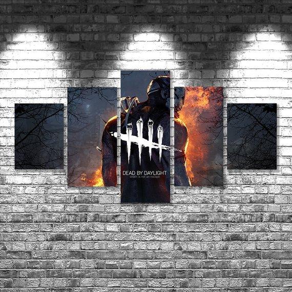 Dead By Daylight - Gaming 5 Panel Canvas Art Wall Decor Dead By Daylight - Gaming 5 Panel Canvas Art Wall Decor