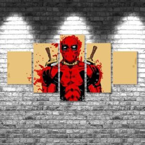 Deadpool 03 - Movie 5 Panel Canvas Art Wall Decor