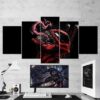 Deadpool Venom - DC 5 Panel Canvas Art Wall Decor