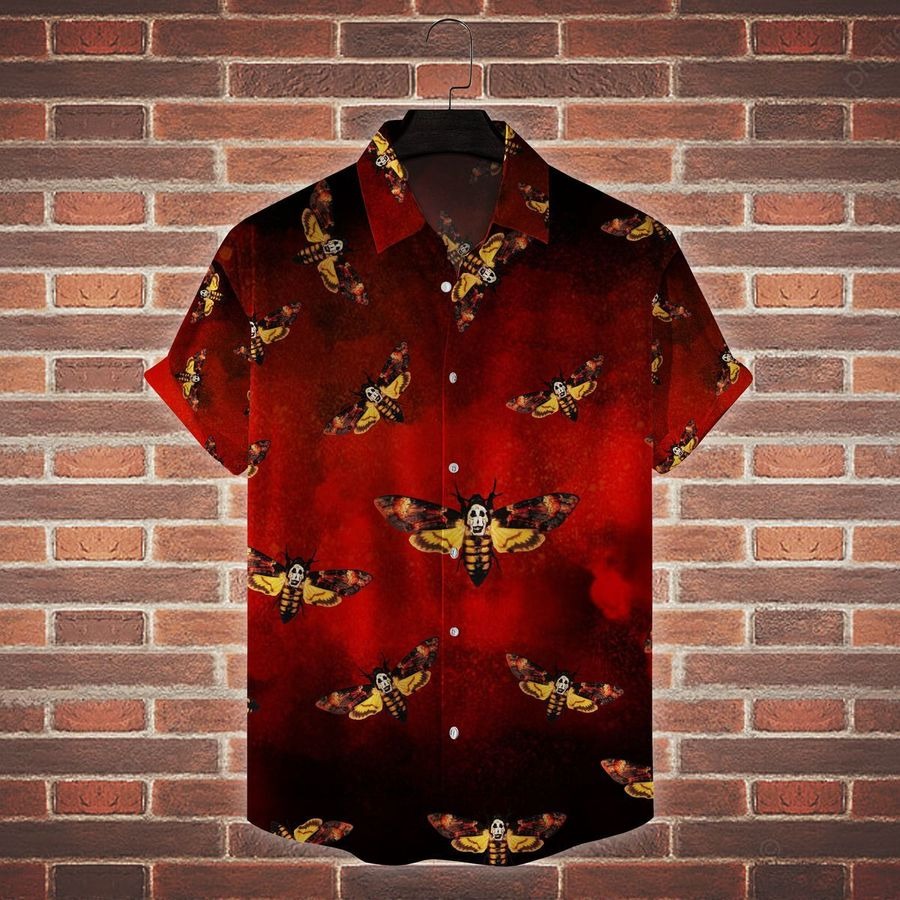 Death Moth The Silence Of The Lamb Horror Movie Hawaiian Shirt Death Moth The Silence Of The Lamb Horror Movie Hawaiian Shirt