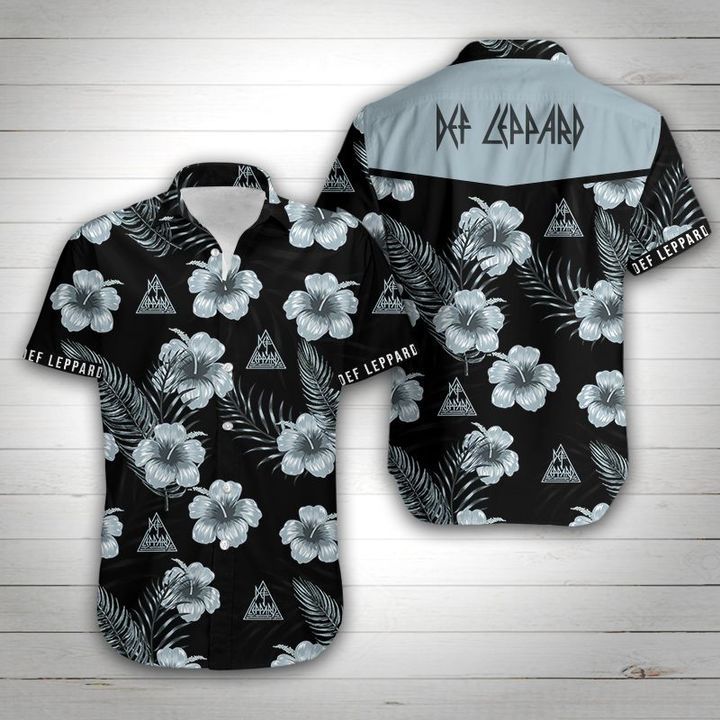 Def Leppard Hawaiian Shirt Summer Button Up Def Leppard Hawaiian Shirt Summer Button Up