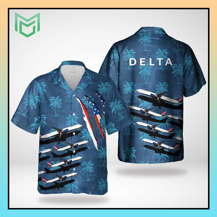 Delta Air Lines Airbus A330-941N Hawaiian Shirt Delta Air Lines Airbus A330-941N Hawaiian Shirt