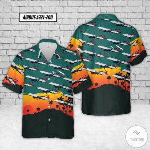 Delta Airbus A321-200 Hawaiian Shirt