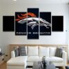 Denver Broncos 9- Sport 5 Panel Canvas Art Wall Decor