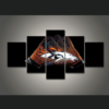 Denver Broncos Gloves 1 - Sport 5 Panel Canvas Art Wall Decor