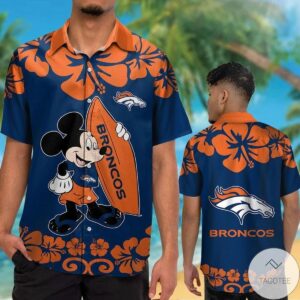 Denver Broncos & Mickey Mouse Hawaiian Shirt