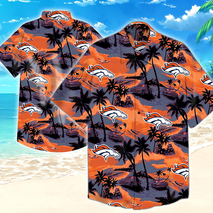 Denver Broncos Nfl Hawaiian Shirt Summer Button Up Denver Broncos Nfl Hawaiian Shirt Summer Button Up