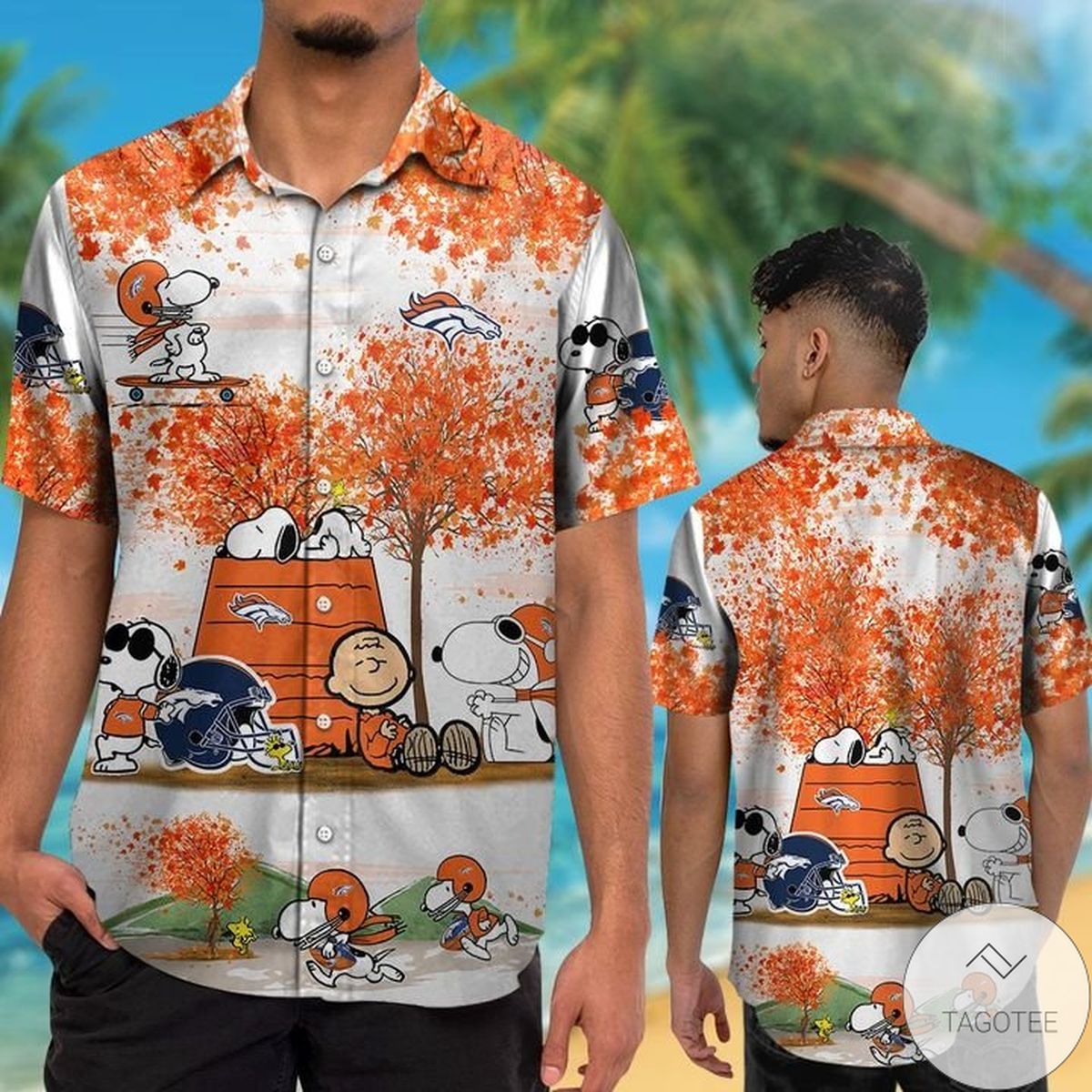 Denver Broncos Snoopy Autumn Hawaiian Shirt Denver Broncos Snoopy Autumn Hawaiian Shirt