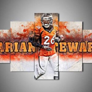 Denver Broncos - Darian Stewart - Sport 5 Panel Canvas Art Wall Decor