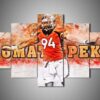 Denver Broncos - Domata Peko - Sport 5 Panel Canvas Art Wall Decor