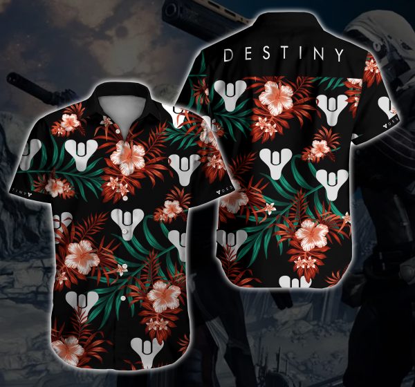 Destiny Hawaiian Shirt Summer Button Up Destiny Hawaiian Shirt Summer Button Up