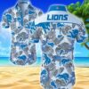 Detroit Lions Hawaiian Shirt Summer Button Up