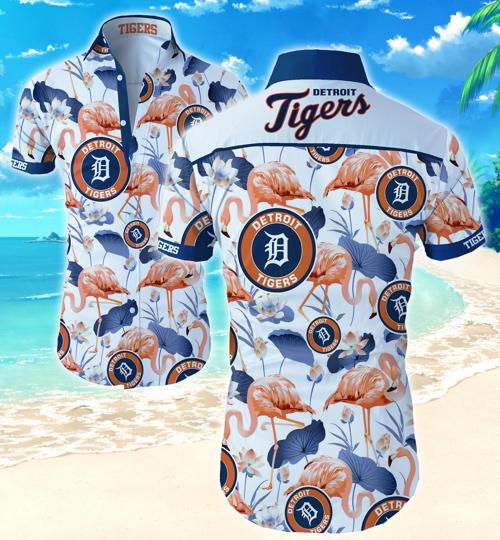 Detroit Tigers Hawaiian Shirt Summer Button Up Detroit Tigers Hawaiian Shirt Summer Button Up