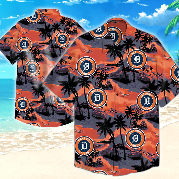 Detroit Tigers Hawaiian Shirt Summer Button Up Detroit Tigers Hawaiian Shirt Summer Button Up