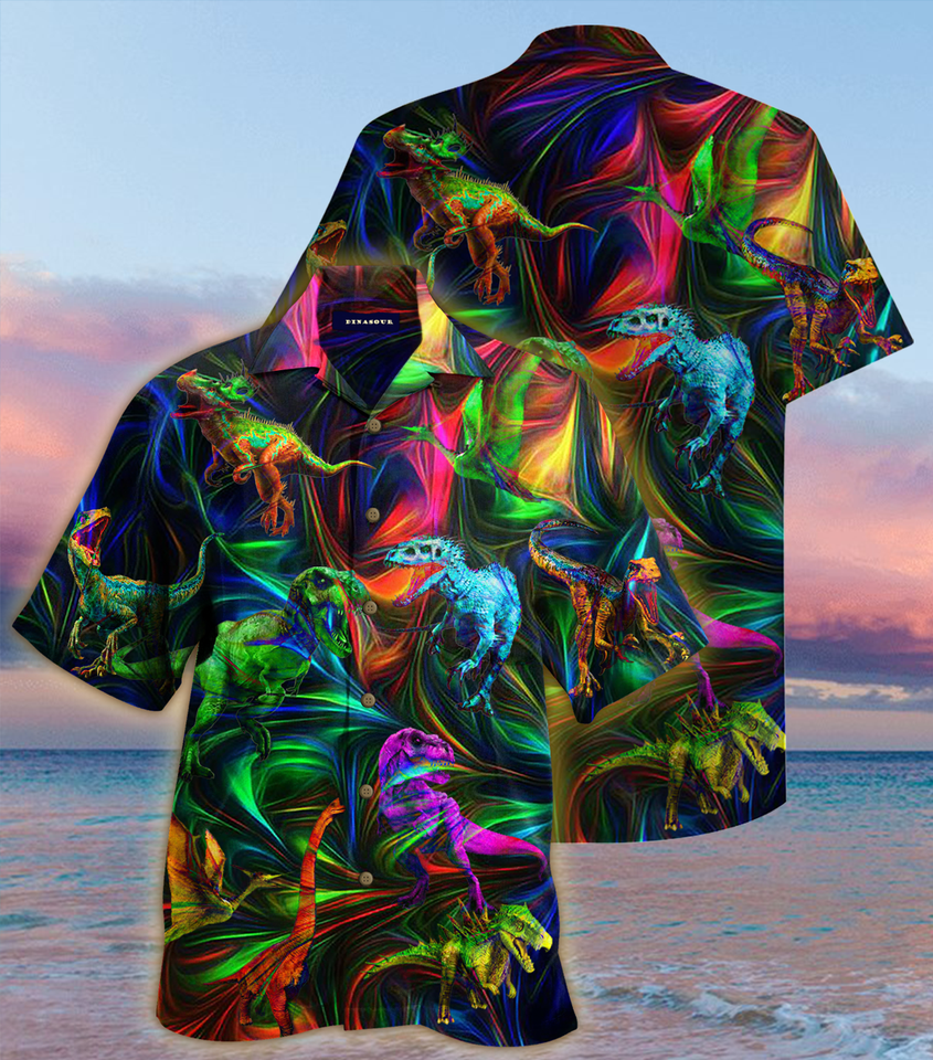 Dinosaur Fantasy Hawaiian Shirt Dinosaur Fantasy Hawaiian Shirt
