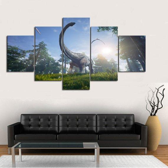 Dinosaur - Animal 5 Panel Canvas Art Wall Decor Dinosaur - Animal 5 Panel Canvas Art Wall Decor