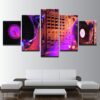 Dj Beats - Music 5 Panel Canvas Art Wall Decor