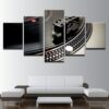 Dj Music Instrument Turntables - Music 5 Panel Canvas Art Wall Decor