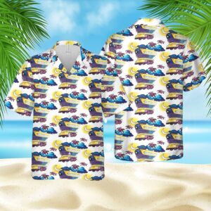 Doc Brown Back To The Future Hawaiian Shirt Short